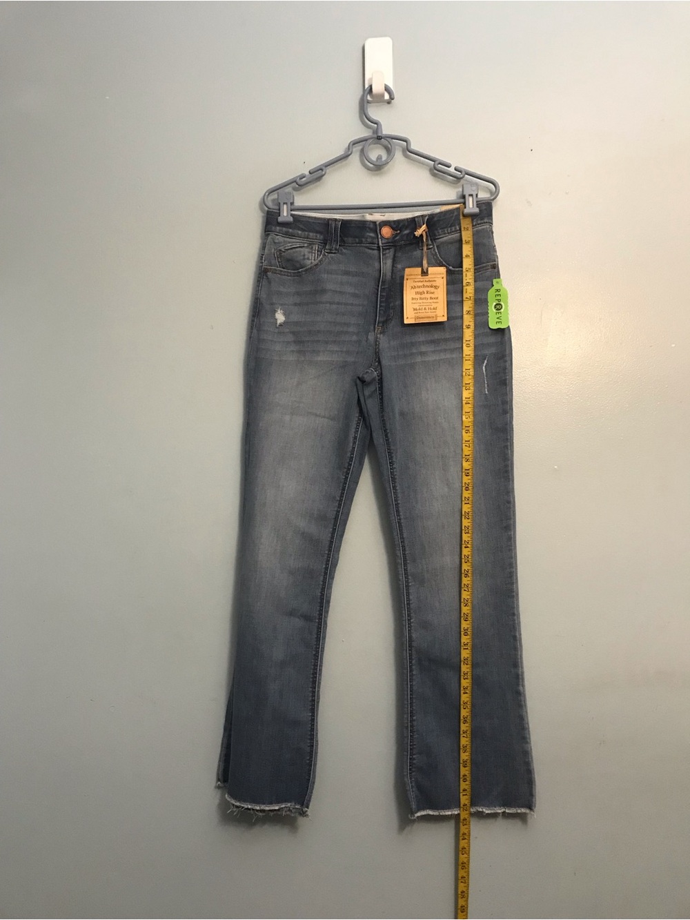 Democracy High-Rise Faded Blue Distressed Jeans